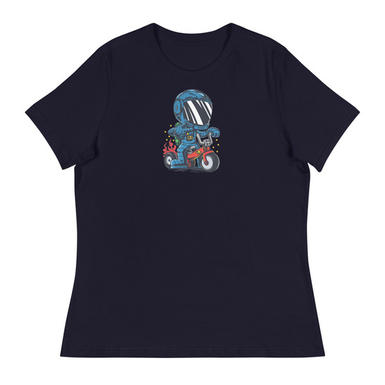 Space Scooter Women's Relaxed T-Shirt - Bella + Canvas 6400 
