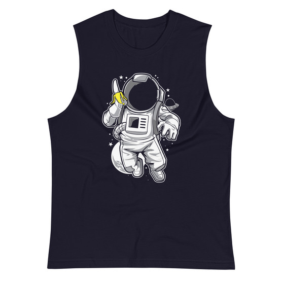 Astronaut Banana Unisex Muscle Shirt - Bella + Canvas 3483 