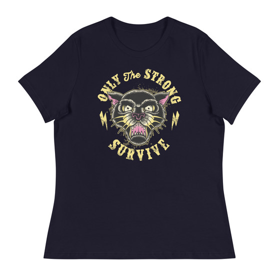Only The Strong Survive Women's Relaxed T-Shirt - Bella + Canvas 6400 