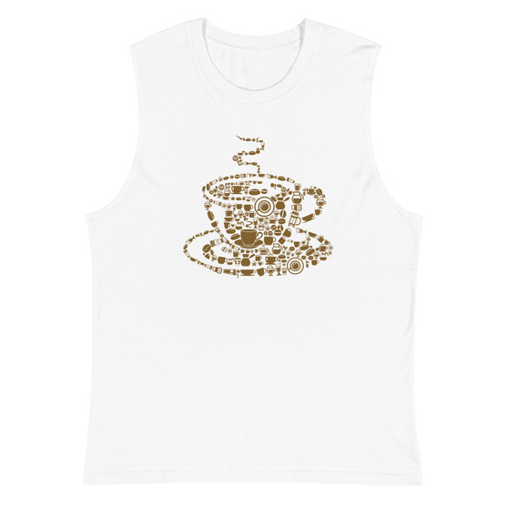Coffee Cup Unisex Muscle Shirt - Bella + Canvas 3483 
