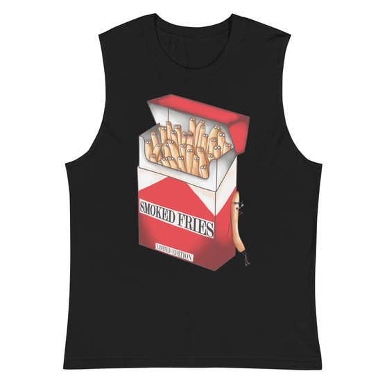 Smoked Fries Unisex Muscle Shirt - Bella + Canvas 3483 