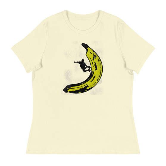 Banana Skateboard Women's Relaxed T-Shirt - Bella + Canvas 6400 