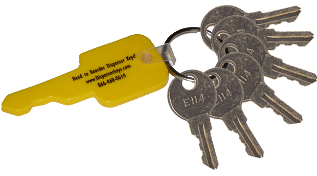 American Specialties Dispenser Keys