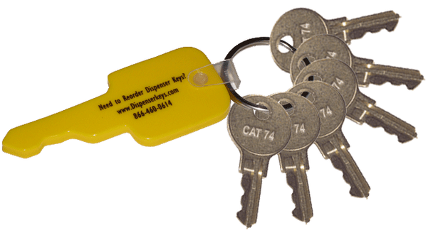 Bobrick 'Cat 74' Dispenser Key (12-Pack)