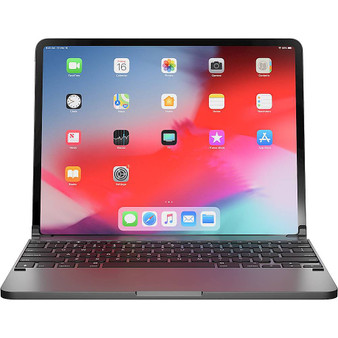 Brydge - Wireless Keyboard for Apple iPad Pro 12.9" (3rd Generation 2018 and 4th Generation 2020) - Space Gray