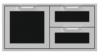 Hestan - AGSDR Series 42" Double Drawer and Storage Door Combination - Stealth