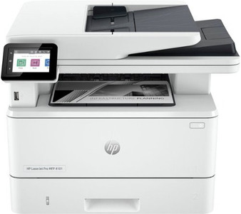 HP - LaserJet Pro MFP 4101fdn Black-and-White All-in-One Laser Printer - White