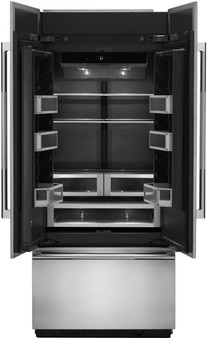 JennAir - 20.8 Cu. Ft. French Door Refrigerator - Custom Panel Ready