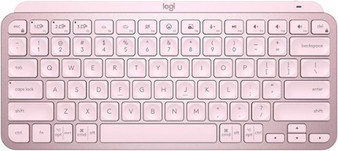 Logitech - MX Keys Mini TKL Wireless Bluetooth Scissor Keyboard with Backlit Keys - Rose