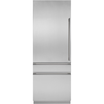 Monogram - 14.1 Cu. Ft. Bottom-Freezer Built-In Refrigerator - Stainless Steel