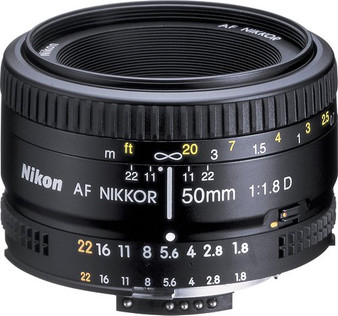 Nikon - AF NIKKOR 50mm f/1.8D Standard Lens - Black