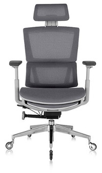 Nouhaus - REWIND ERGONOMIC OFFICE CHAIR WITH RETRACTABLE FOOTREST - GREY