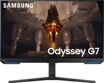 Samsung - Odyssey G7 32" 4K UHD IPS AMD FreeSync Premium Pro & G-Sync Compatible Smart 144Hz 1ms Gaming Monitor - Black