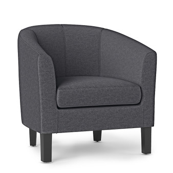 Simpli Home - Austin 30 inch Wide Tub Chair - Slate Grey