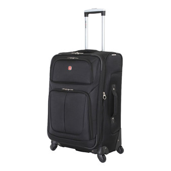 SwissGear - 25" Expandable Spinner - Black