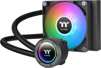 Thermaltake - TH120 ARGB Sync V2 120mm Radiator  AIO CPU Liquid Cooler with Mirror Rotating Cap Design - Black