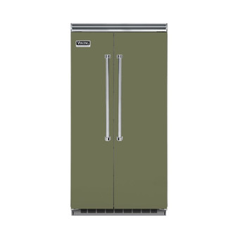 Viking - Professional 5 Series Quiet Cool 25.3 Cu. Ft. Side-by-Side Built-In Refrigerator - Cypress Green