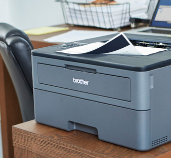 Brother - HL-L2370DW Wireless Black-and-White Refresh Subscription Eligible Laser Printer - Gray