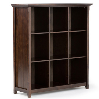 Simpli Home - Acadian 9 Cube Bookcase and Storage Unit - Brunette Brown