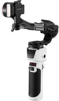 Zhiyun - Crane-M 3S 3-Axis Gimbal Stabilizer for Smartphones, Action, or Mirrorless Cameras with Detachable Tri-pod Stand - White