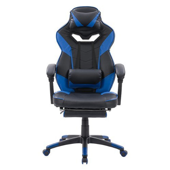 CorLiving - Doom Gaming Chair - Black and Blue