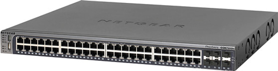 NETGEAR - 48-Port 10/100/1000 Mbps Gigabit Fully Managed Switch - Blue