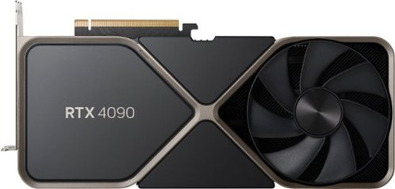 NVIDIA - GeForce RTX 4090 24GB GDDR6X Graphics Card - Titanium/Black