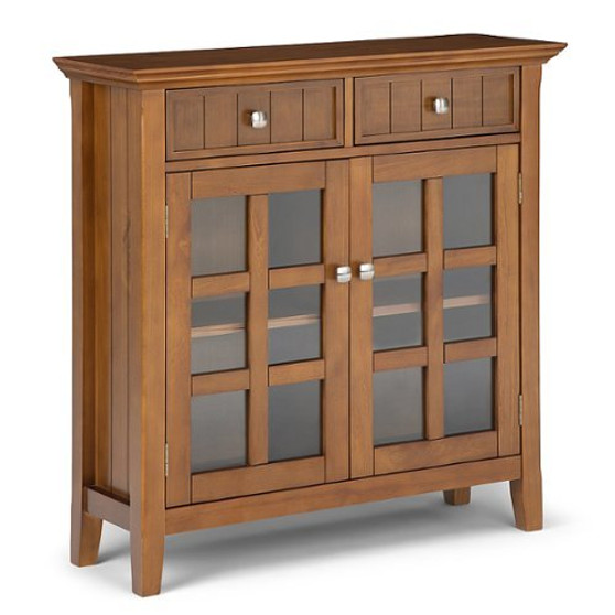 Simpli Home - Acadian Entryway Storage Cabinet - Light Golden Brown