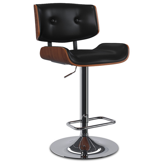 Simpli Home - Holland Adjustable Bar Stool - Black