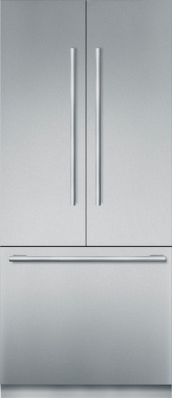 Thermador - Freedom Collection 19.4 Cu. Ft. French Door Built-in Smart Refrigerator - Custom Panel Ready