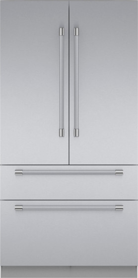 Thermador - Freedom Collection 23.9 Cu. Ft. French Door Built-in Smart Refrigerator with Professional Series Handles - Stainless Steel