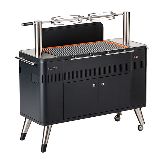 Everdure by Heston Blumenthal - HUB Charcoal Grill - Black