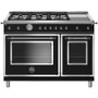 Bertazzoni - Freestanding Double Oven Gas Convection Range - Black