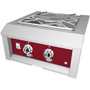 Hestan - 24" Power Burner - Tin Roof-Burgundy