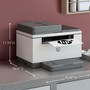 HP - LaserJet M234sdwe Wireless Black-and-White Laser Printer with 6 months of Toner through HP+ - White & Slate