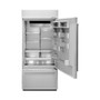 KitchenAid - 20.9 Cu. Ft. Bottom-Freezer Built-In Refrigerator - Stainless Steel