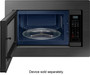 Samsung - 1.9 Cu. Ft. Countertop Microwave for Built-In Applications with Sensor Cook - Black Stainless Steel