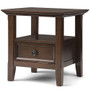 Simpli Home - Amherst End Table - Natural Aged Brown