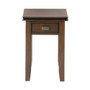 Simpli Home - Artisan SOLID WOOD 14 inch Wide Rectangle Transitional Narrow End Side Table in - Russet Brown