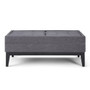 Simpli Home - Castlerock Storage Ottoman - Slate Grey