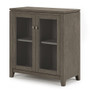 Simpli Home - Cosmopolitan Low Storage Cabinet - Farmhouse Grey