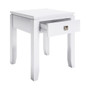 Simpli Home - Cosmopolitan Square Contemporary Wood 1-Drawer End Table - White