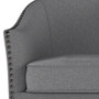 Simpli Home - Kildare 29 inch Wide Transitional Tub Chair in Linen Look Fabric - Slate Grey