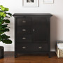 Simpli Home - Redmond Medium Storage Cabinet - Hickory Brown