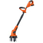 Black+Decker - Black+Decker MAX 20V Lithium Cultivator/Tiller (1 x 20V Battery and 1 x Charger) - Orange, Black