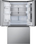 LG - 25.5 Cu. Ft. 3-Door French Door Counter-Depth Smart Refrigerator with InstaView Door-in-Door - Stainless Steel