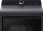 LG - 7.3 Cu. Ft. Smart Gas Dryer with Steam and EasyLoad Door - Matte Black