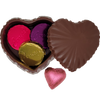 Enjoy this Beautiful Milk Chocolate Heart Shaped Jewelry Box filled with elegant Milk and Dark Chocolate pieces! You can also add your own special surprise in the box for that special someone in your life. 