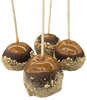 Fresh and Handmade Caramel Apples! Awesomely decorated with Classic, Peanut, Pecan, Candy Pieces, Toffee, and White Cinnamon.