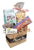Thank You Basket with Milk Chocolate Graduation Cap Pop, Caramel Corn, One Ounce Thank You bar, Arizona Camelbacks bar, and the Famous French Mint tote!